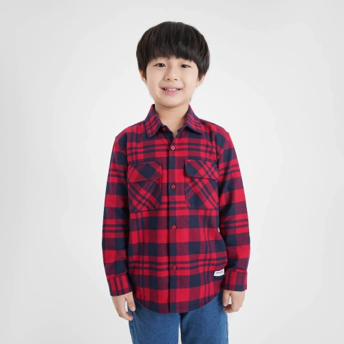 Áo sơ mi kẻ bé trai