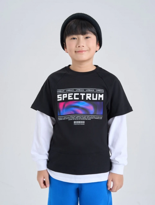 Áo phông bé trai cotton USA dài tay