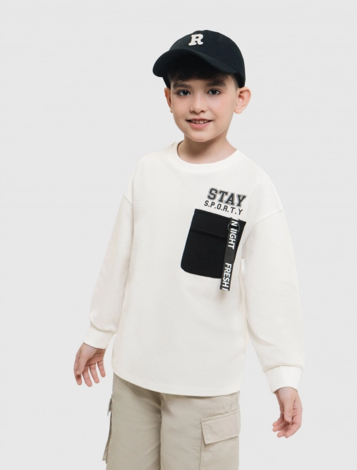 Áo phông bé trai dáng rộng