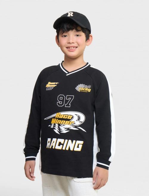 Áo phông bé trai dài tay có hình in