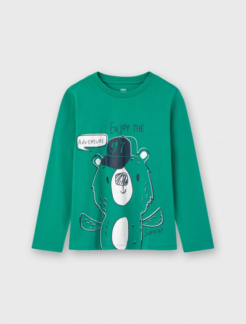 Áo phông bé trai dài tay cotton USA