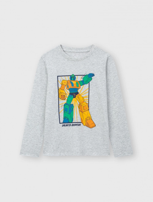 Áo phông bé trai dài tay cotton USA