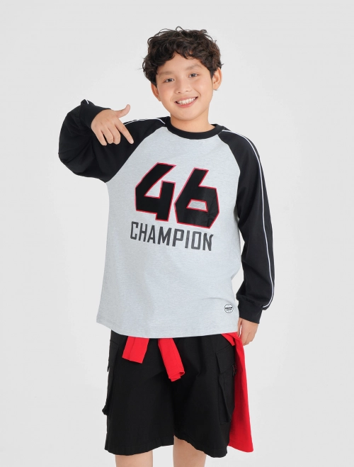Áo phông bé trai dài tay có hình in