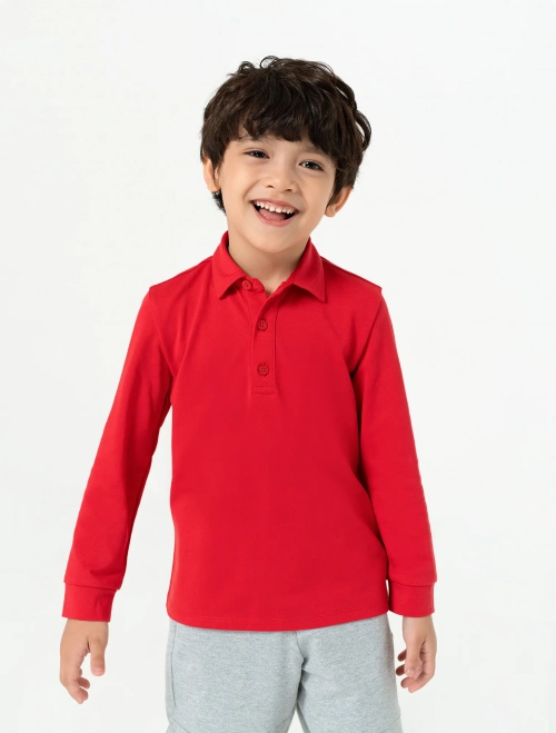 Áo polo bé trai dài tay
