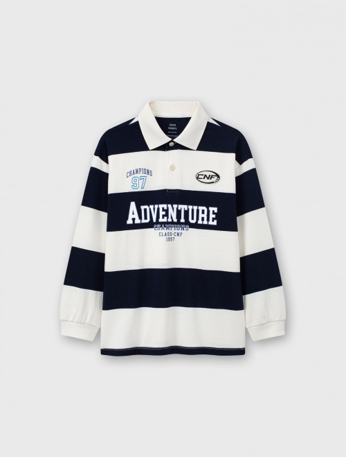 Áo polo bé trai có hình in