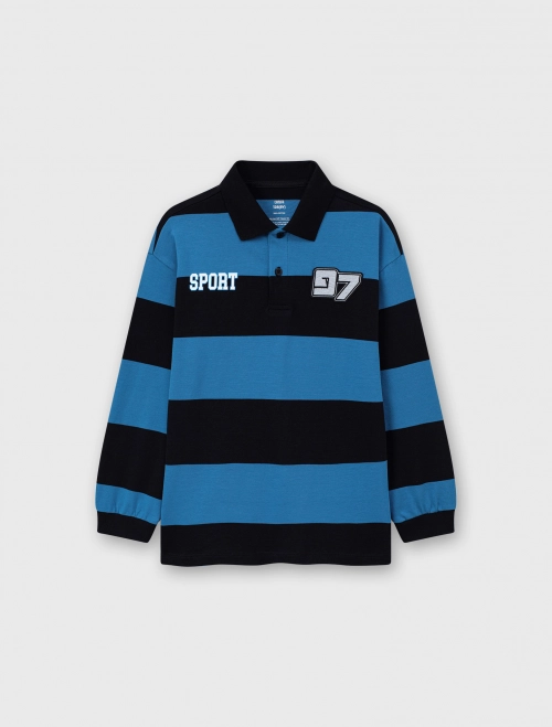 Áo polo bé trai có hình in