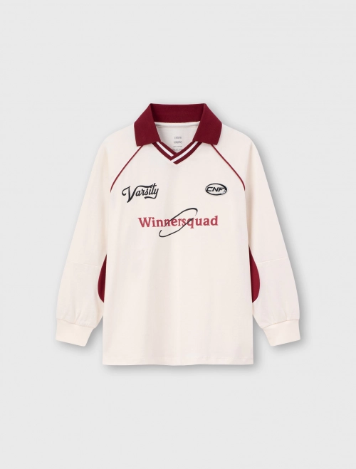 Áo polo bé trai dài tay cotton USA có hình in