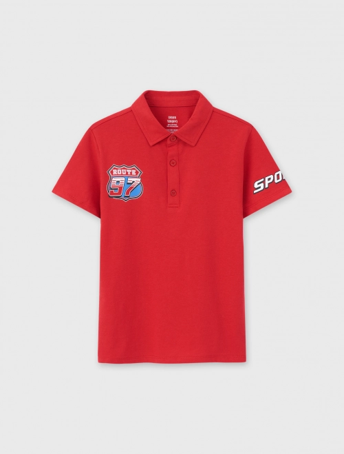 Áo polo bé trai Cotton USA có hình in