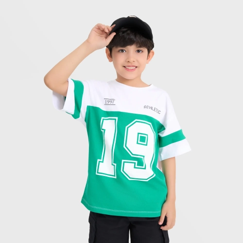 Áo phông cotton USA bé trai có hình in