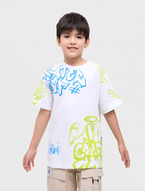 Áo phông bé trai cotton USA có hình in