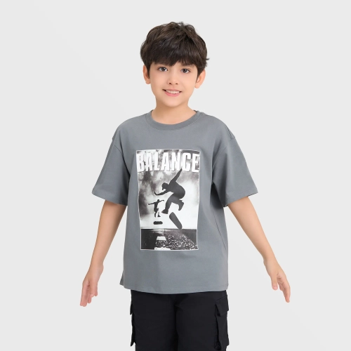 Áo phông bé trai cotton USA có hình in