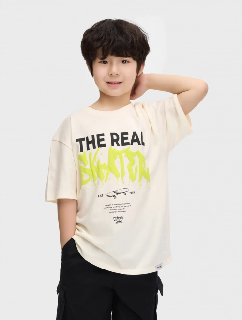 Áo phông bé trai cotton USA có hình in