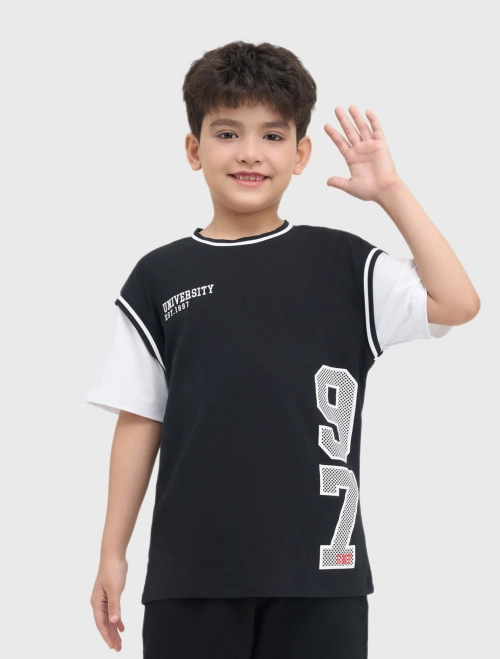 Áo phông bé trai cotton USA có hình in