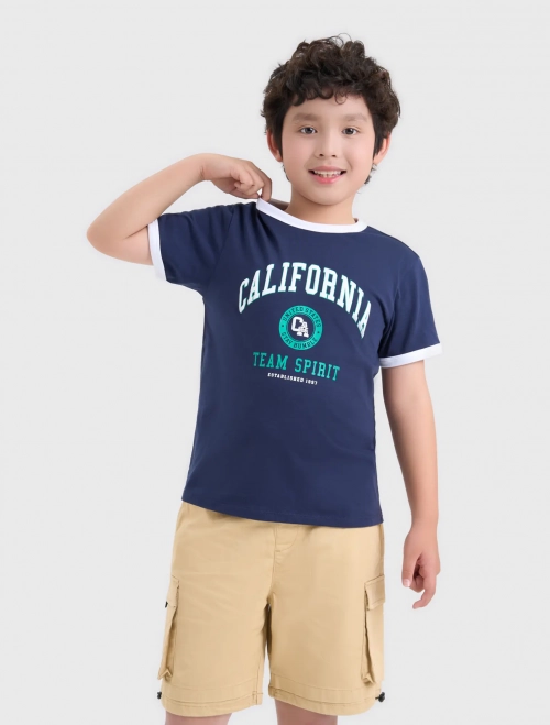 Áo phông bé trai cotton USA có hình in