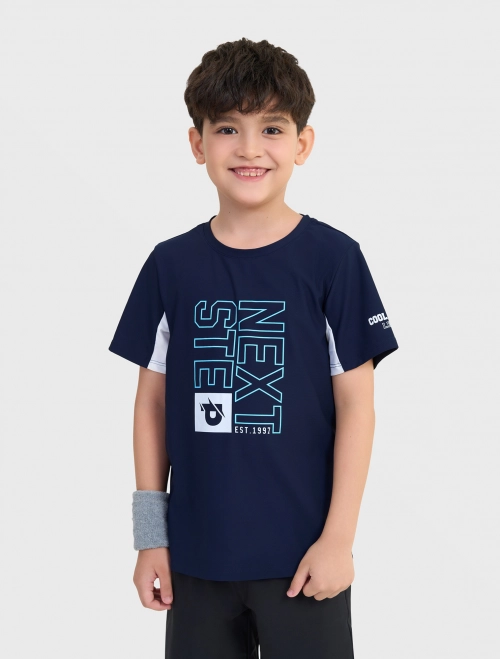 Áo phông active bé trai có hình in