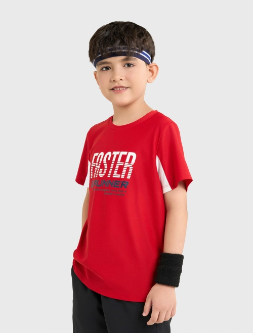 Áo phông active bé trai có hình in