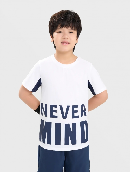 Áo phông active bé trai có hình in
