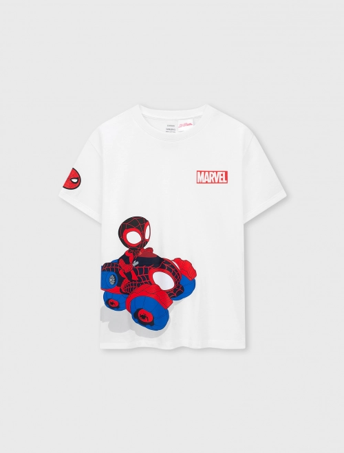 Áo phông bé trai Cotton USA in hình Spiderman