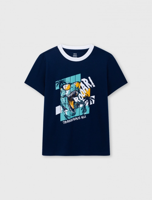 Áo phông bé trai Cotton USA  có hình in| OEKO-TEX