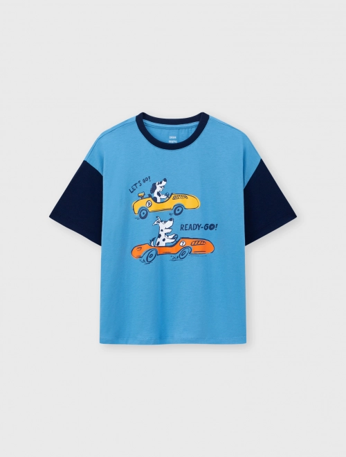 Áo phông bé trai Cotton USA  có hình in | OEKO-TEX