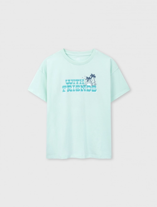 Áo phông bé trai Cotton USA dáng rộng