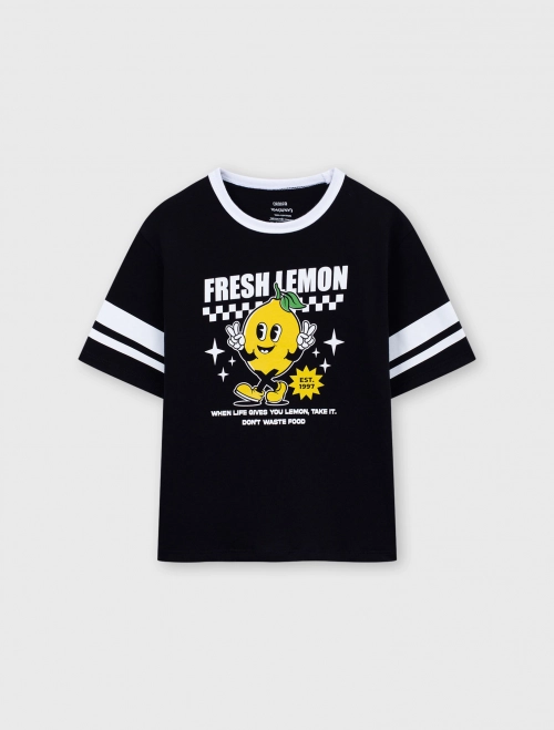 Áo phông bé trai Cotton USA dáng rộng | OEKO-TEX