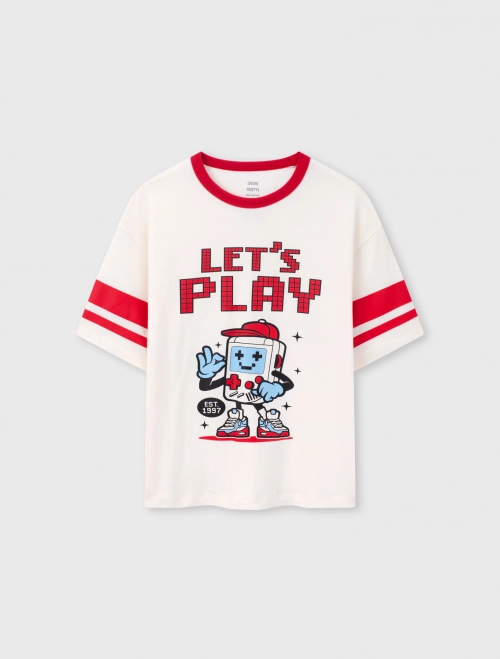 Áo phông bé trai Cotton USA dáng rộng | OEKO-TEX