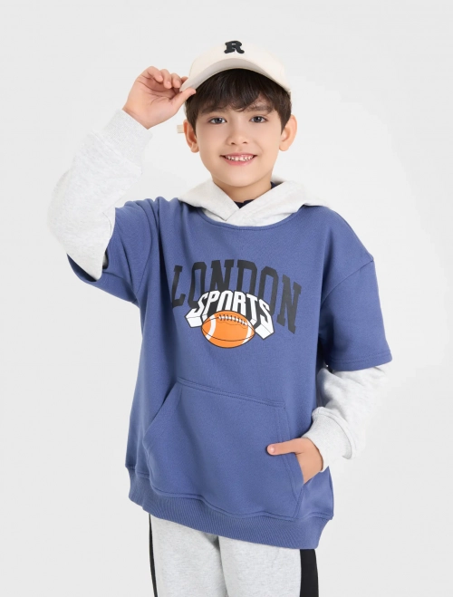 Áo nỉ có mũ bé trai