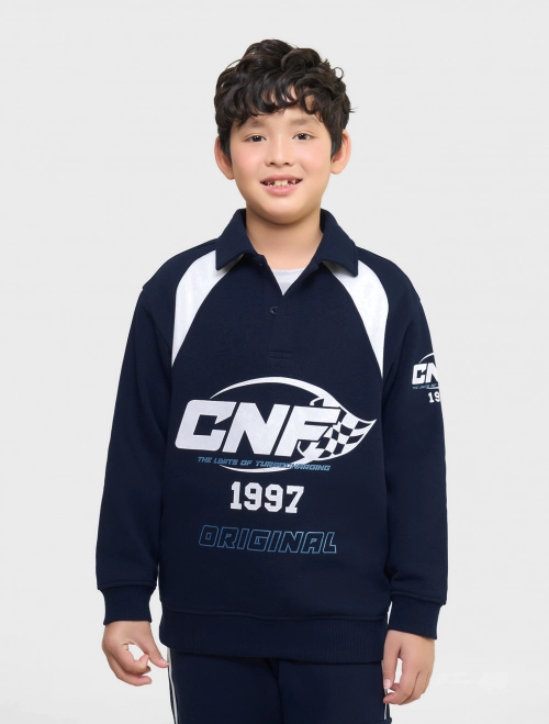 Áo nỉ bé trai cào bông có hình in