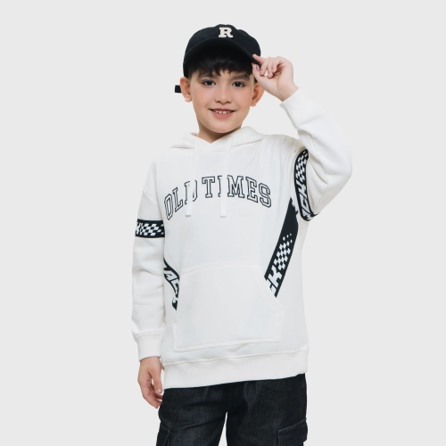 Áo nỉ bé trai có mũ dáng rộng