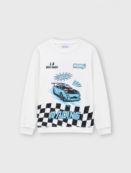 Áo nỉ bé trai có hình in