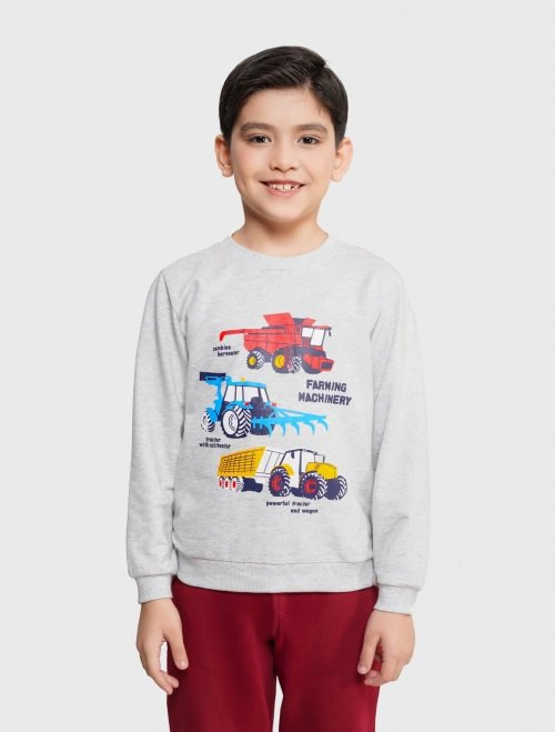 Áo nỉ bé trai có hình in