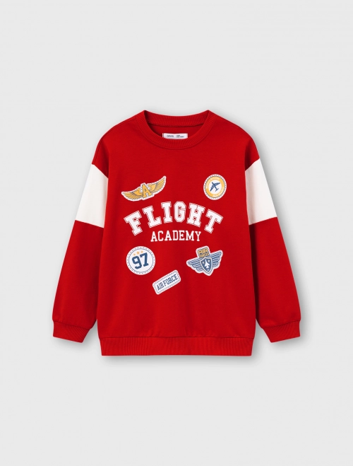 Áo nỉ bé trai cotton USA có hình in