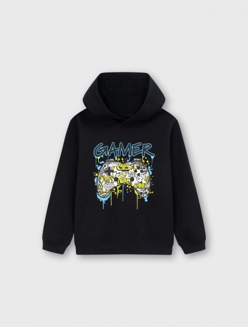 Áo nỉ có mũ bé trai