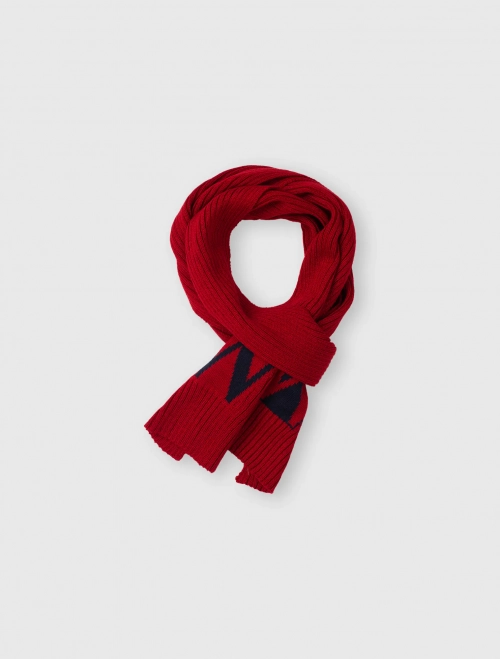 Khăn len unisex trẻ em dệt chữ