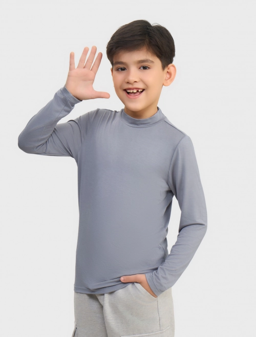 Áo body giữ ấm unisex trẻ em cào bông cổ lửng