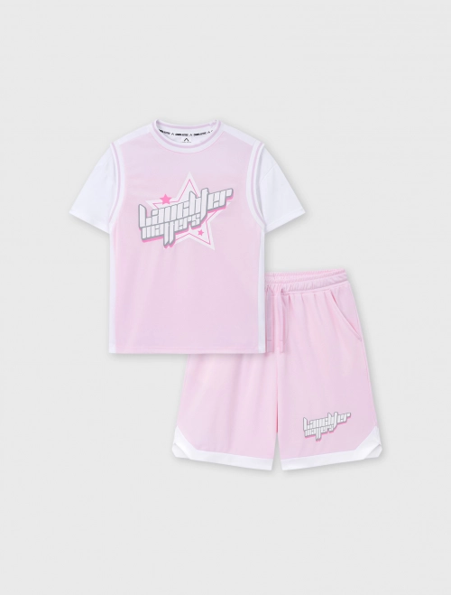 Bộ quần áo active unisex trẻ em dáng rộng | Wicking