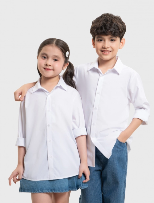 Áo sơ mi unisex trẻ em