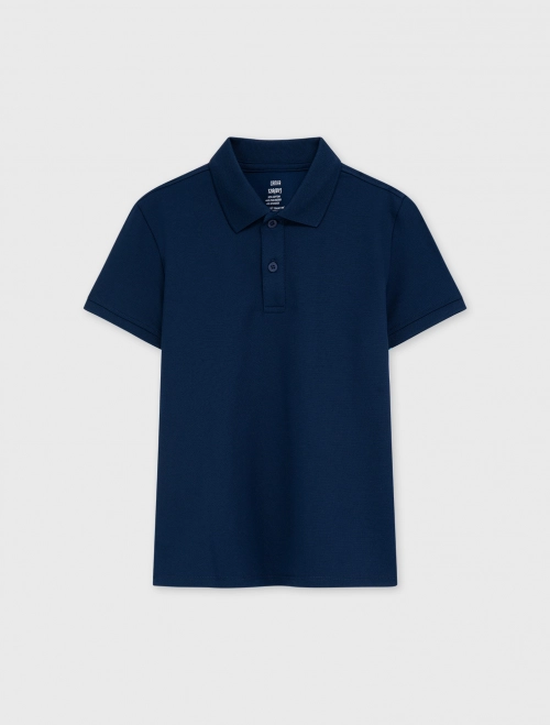 Áo polo unisex trẻ em dáng suông