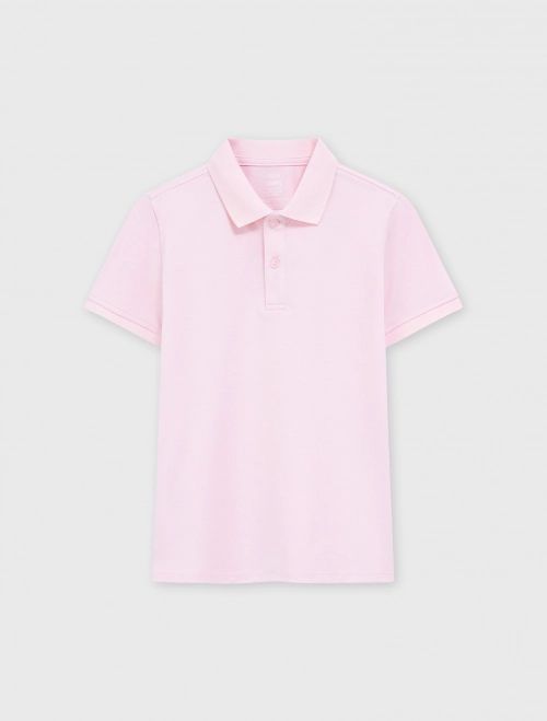 Áo polo unisex trẻ em dáng suông