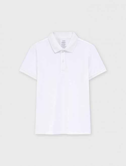 Áo polo unisex trẻ em dáng suông