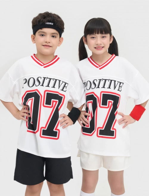 Áo phông active unisex trẻ em có hình in