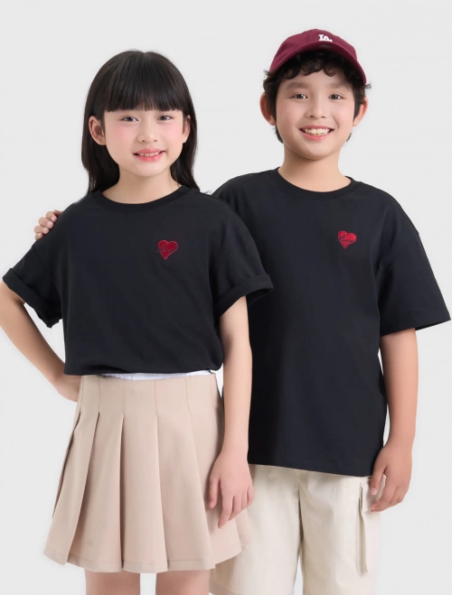 Áo phông unisex trẻ em cotton USA có hình in
