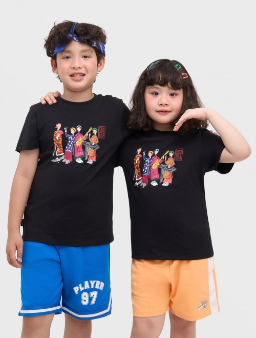 Áo phông unisex trẻ em tranh Tố Nữ modern