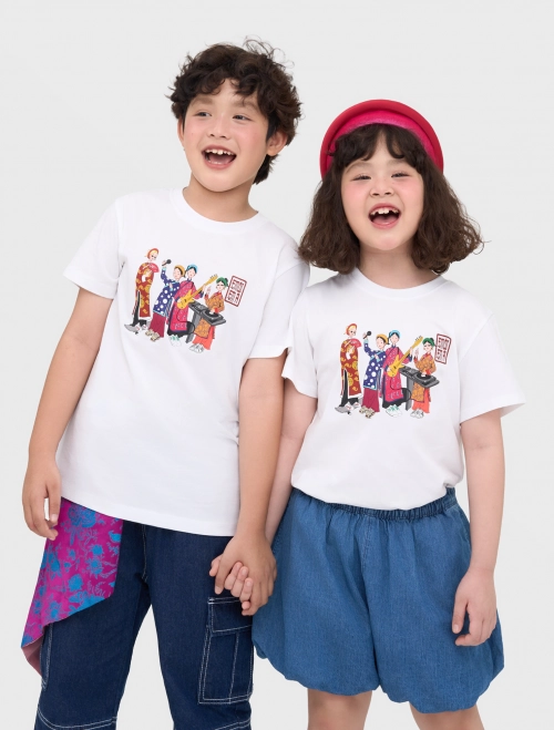 Áo phông unisex trẻ em tranh Tố Nữ modern