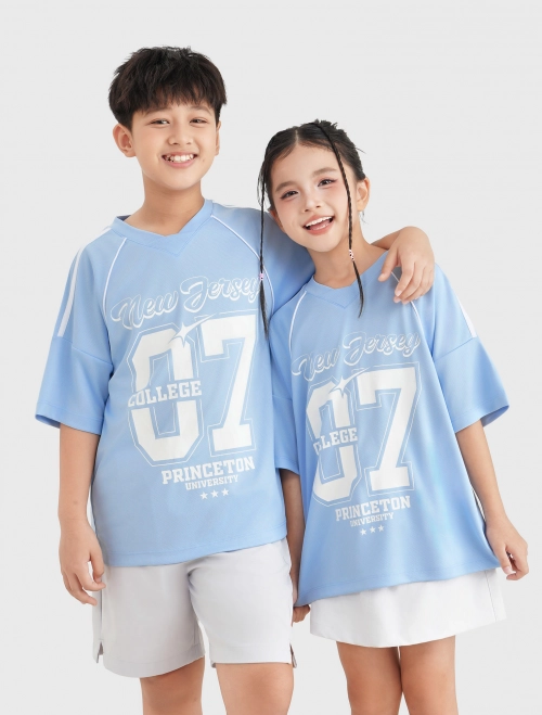 Áo phông active unisex trẻ em oversize | Wicking