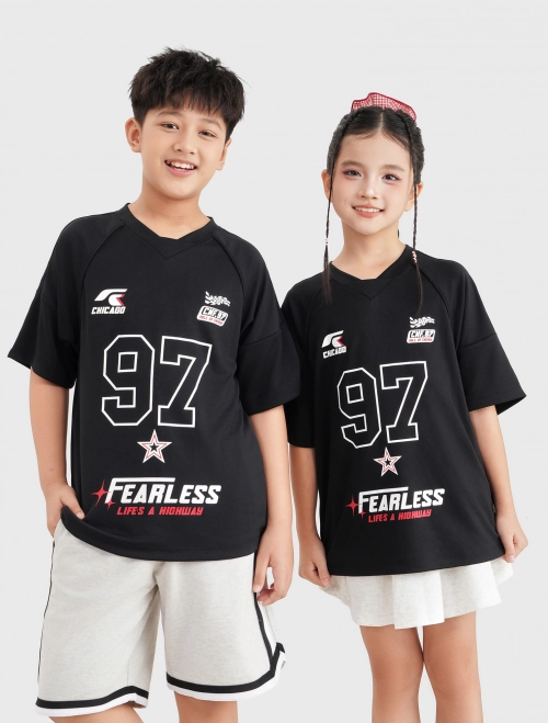 Áo phông active unisex trẻ em oversize | Wicking
