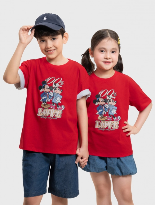 Áo phông unisex trẻ em in hình Mickey & Friends