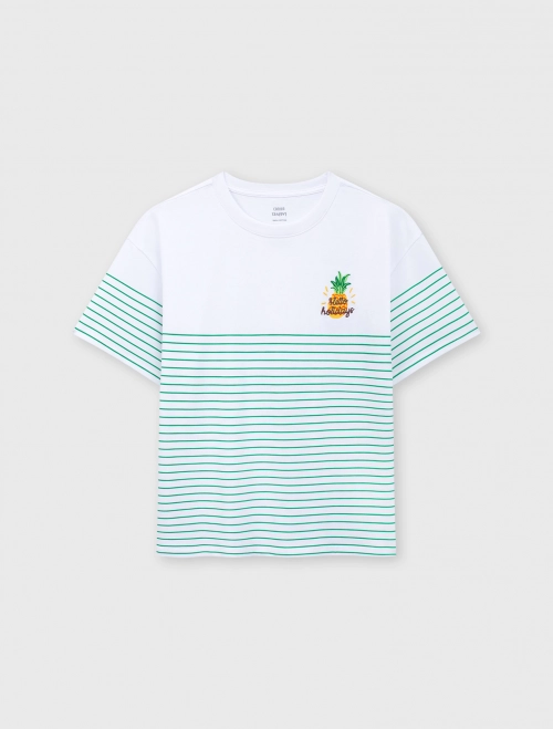 Áo phông unisex trẻ em Cotton USA dáng rộng