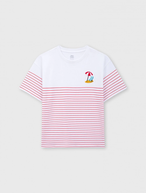 Áo phông unisex trẻ em Cotton USA dáng rộng